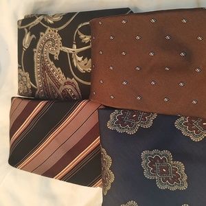 Tie lot x 4. Details in pics and description. Good variety